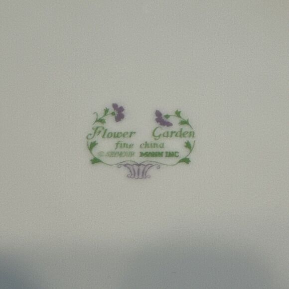 Seymour Mann Luncheon Snack Plates Flower Garden Japan Lot Of 5 - Picture 3 of 4